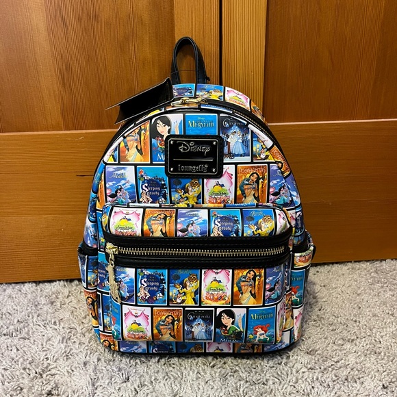 Loungefly Bags Loungefly Vhs Disney Princess Backpack Poshmark